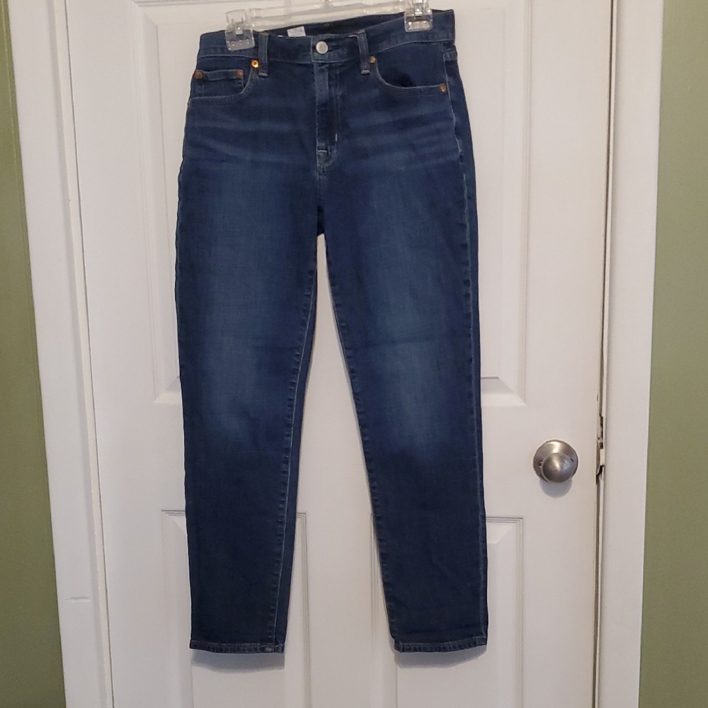 GAP Women's Straight Leg Jeans in Deep Blue
